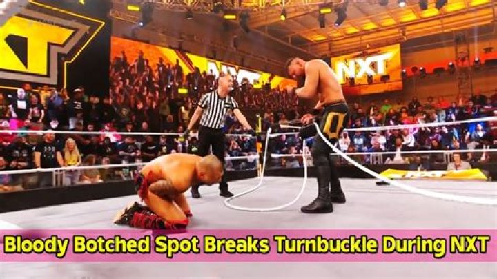 Bloody Botched Spot Breaks Turnbuckle During 12/12 WWE NXT