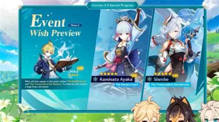 Genshin Impact 3.5 Release Date, Banners, Events, and More