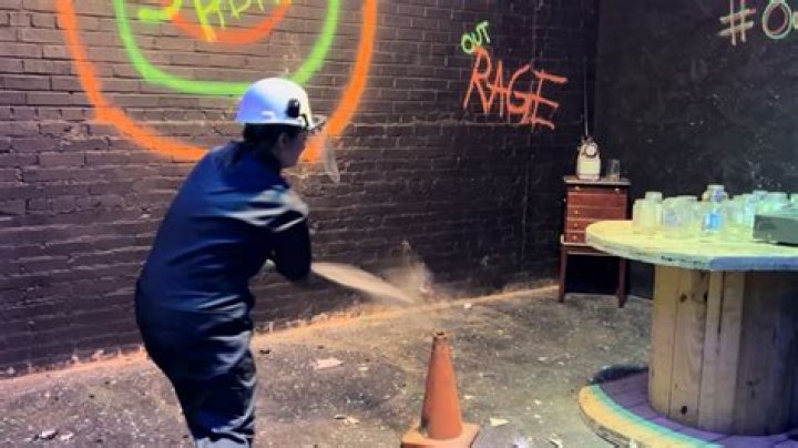 Inside a Rage Room