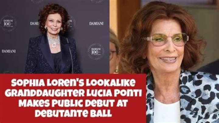 Sophia Loren’s granddaughter Lucia is the spitting image of the beloved actress