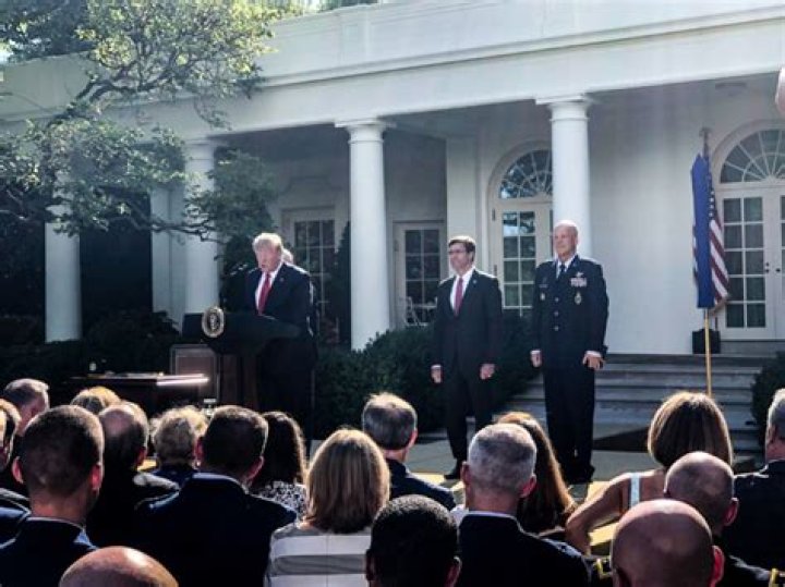 Trump formally reestablishes U.S. Space Command at White House ceremony
